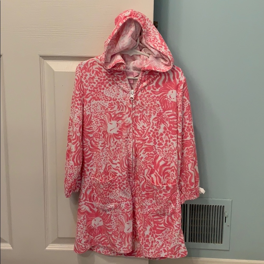 Lilly Pulitzer girls terry cover-up size 6-7